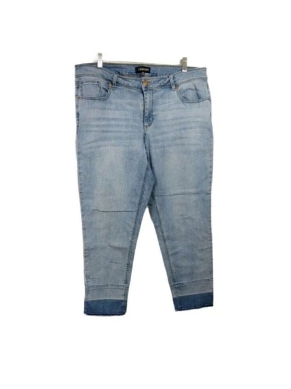 Fashion Nova Skinny Raw Hem Jeans 2X